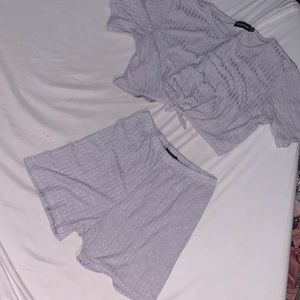 Pretty little thing Ribbed two piece set